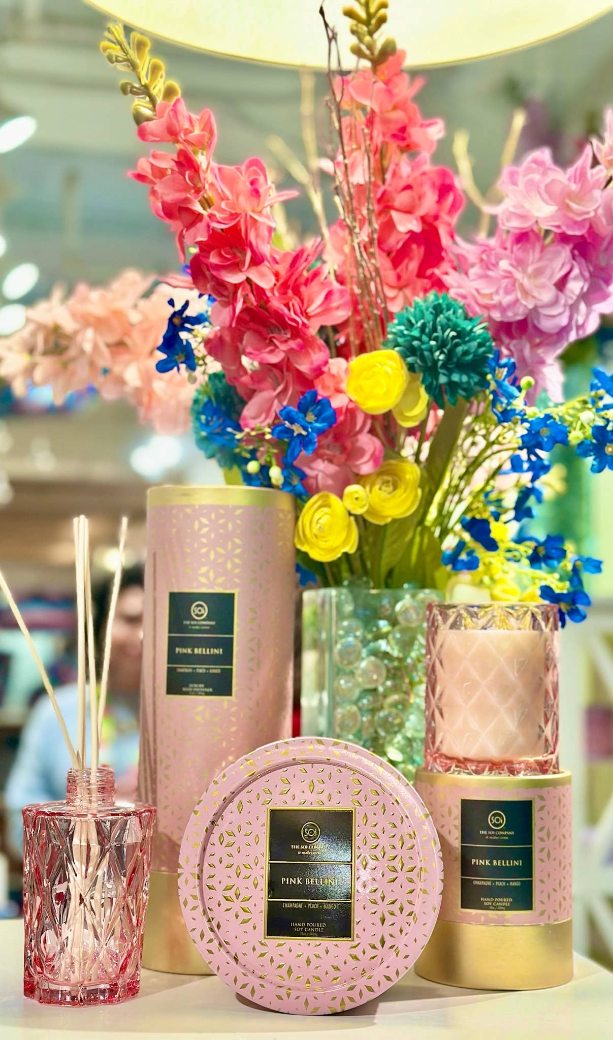Pink Bellini 12oz Candle Tin