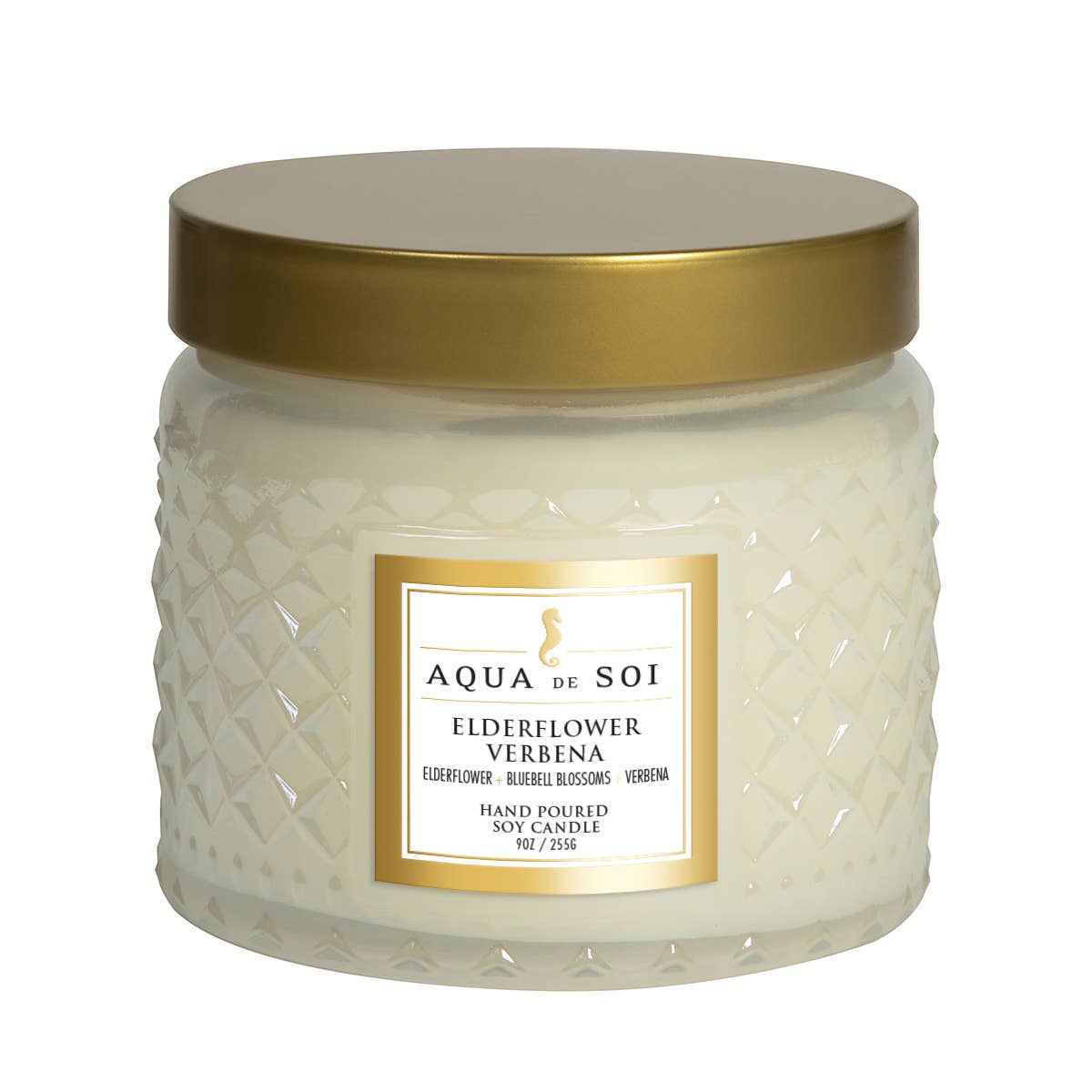 Elderflower Verbena Faceted Jar 11oz