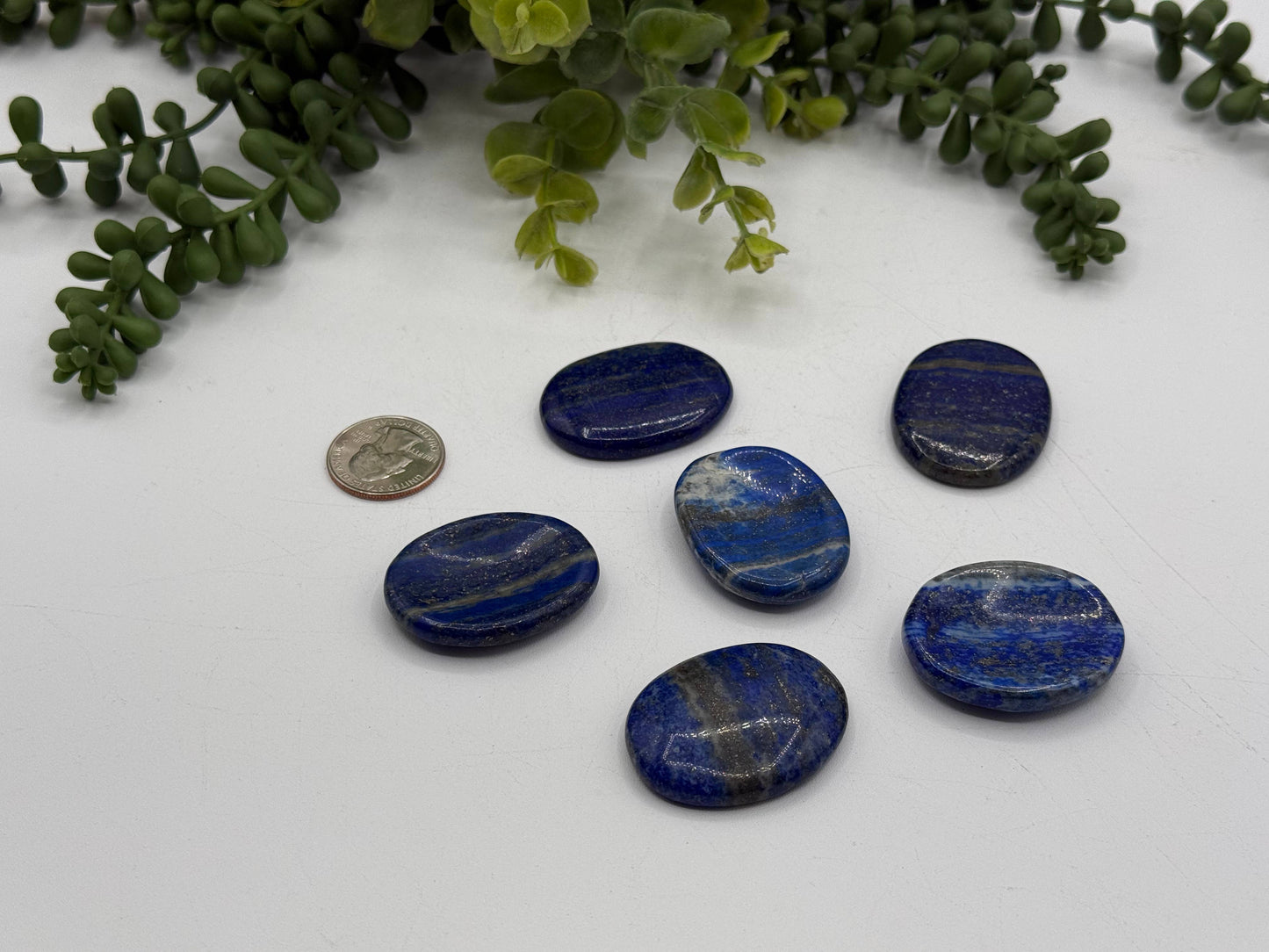 Lapis Lazuli Worry Stones 40x30x8mm (1 piece)