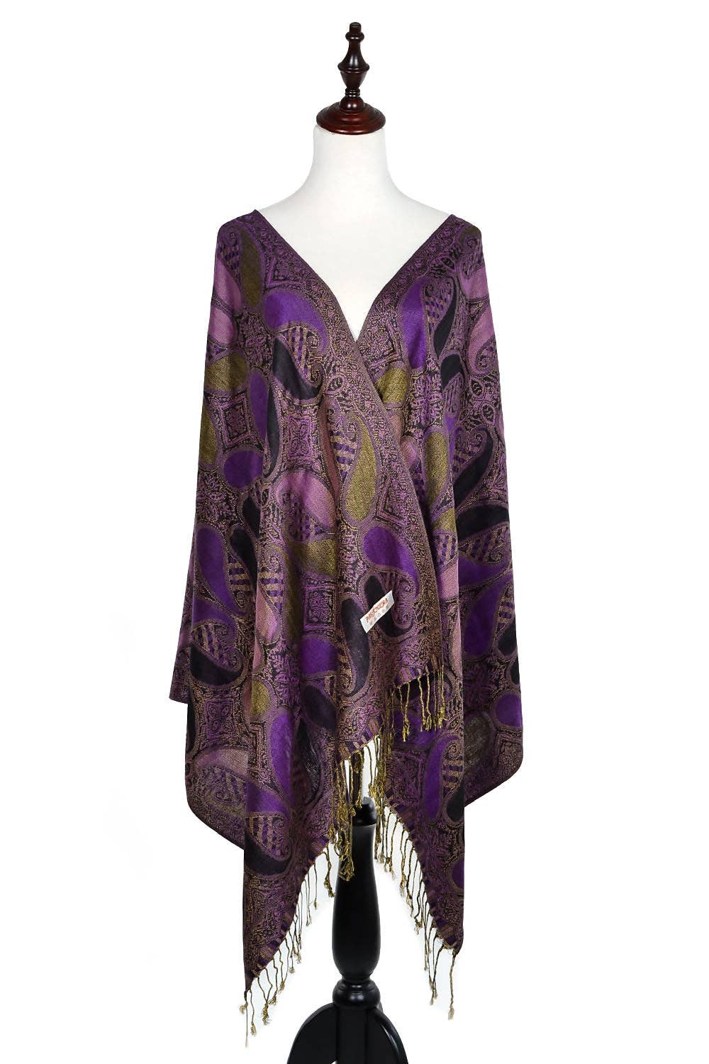 A18_19 - One Piece Pasiley Print Pashmina Shawl Scarf