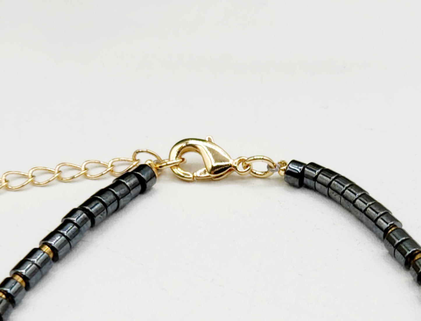 Obsidian/Smoky Quartz/Hematite Bracelet