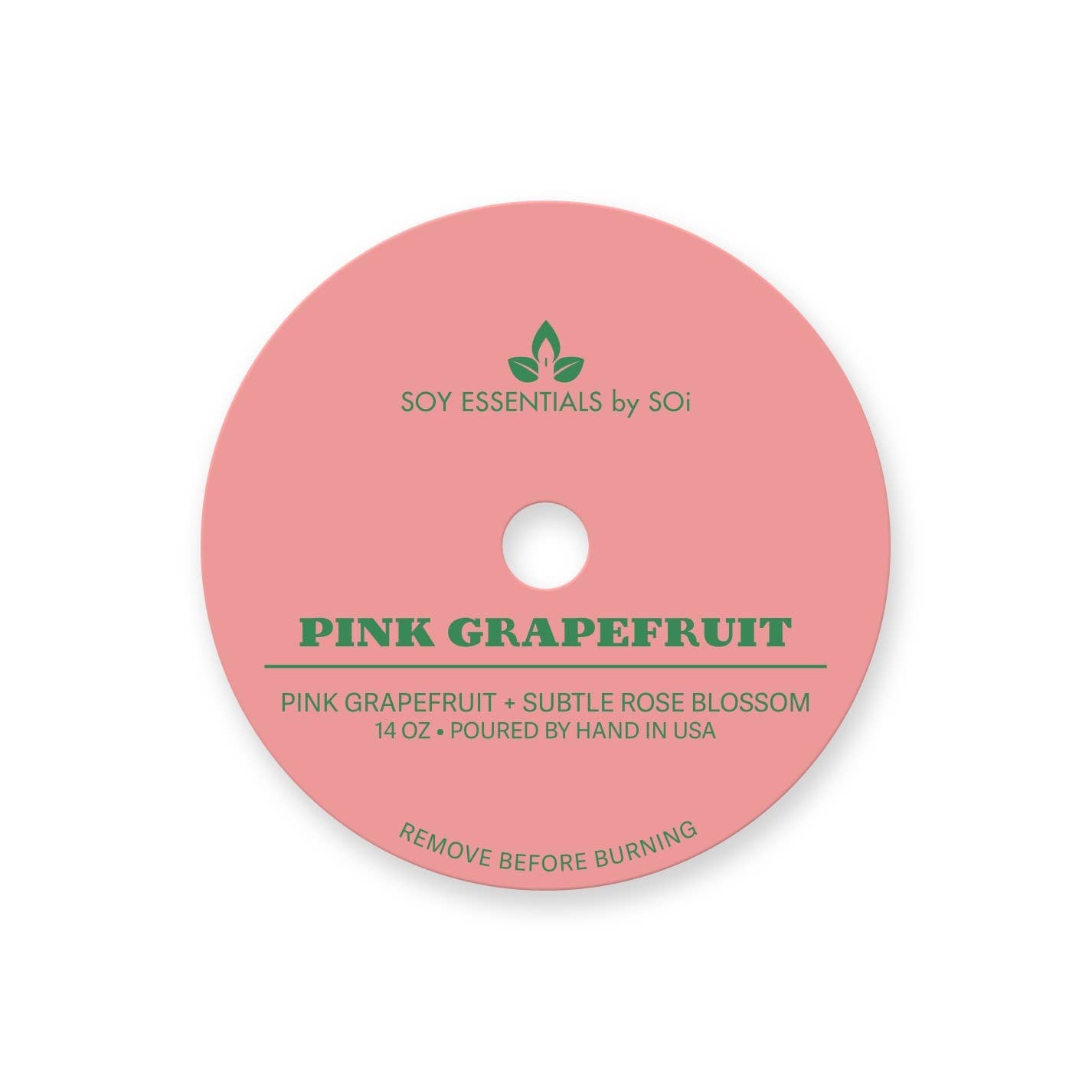 Pink Grapefruit 14oz Ceramic Candle