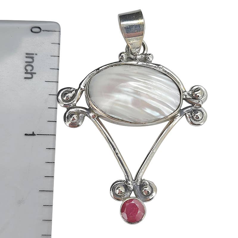Pearl / Gemstone / Silver Pendant