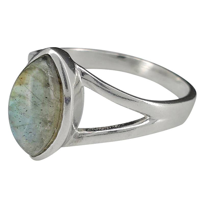 Labradorite Sterling Silver Ring: 8