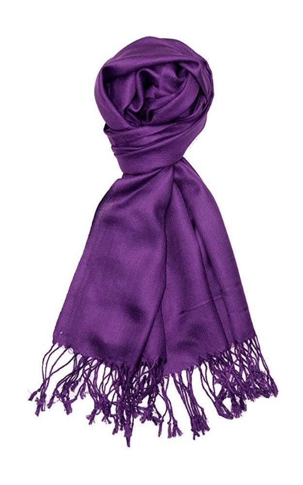 C39 - One Piece Violet Color Fashion Pashmina Shawl Scarf