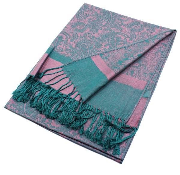 018_55 - One Piece Paisley Pashmina Scarf Shawls