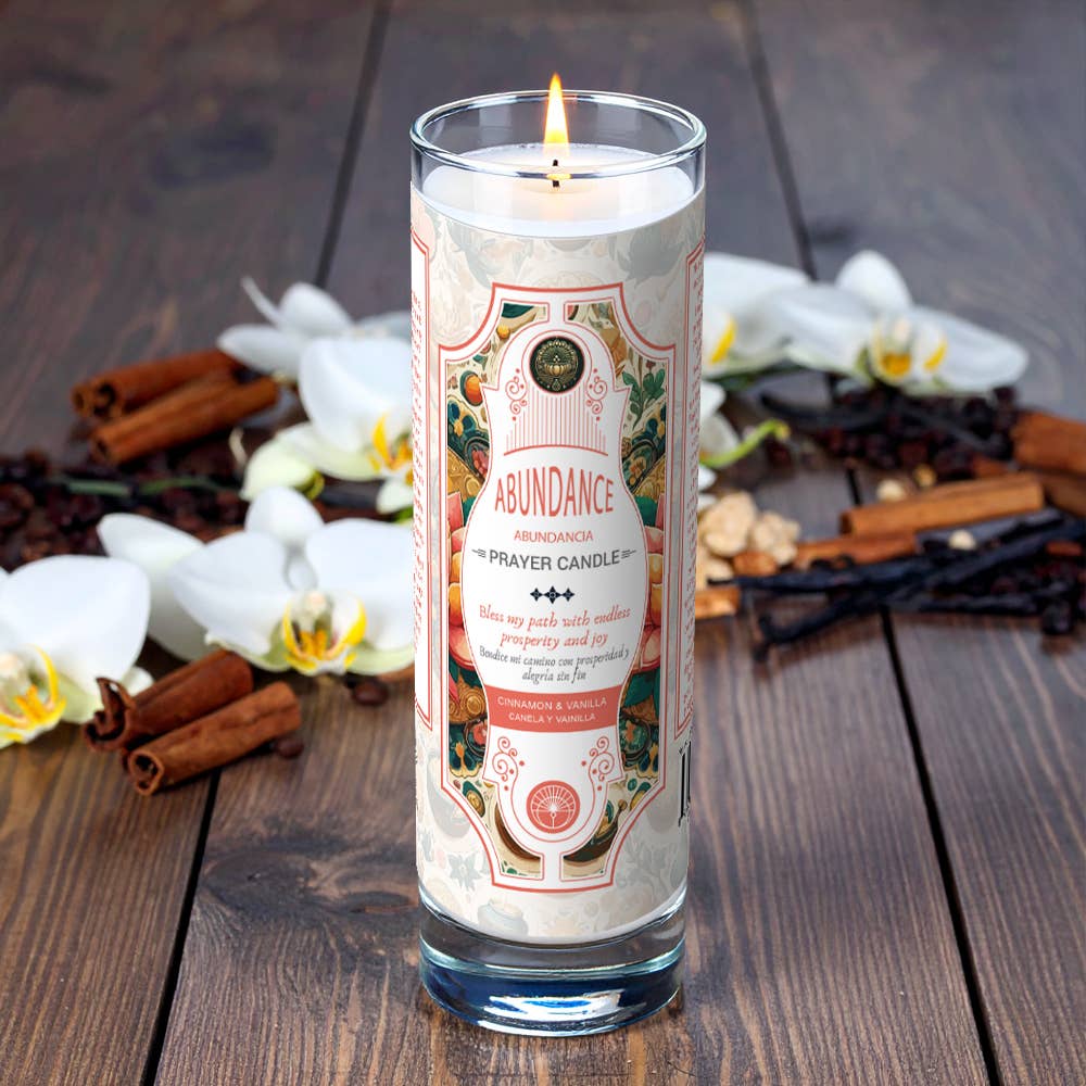 Abundance Prayer Candle 8" (9.5 oz)