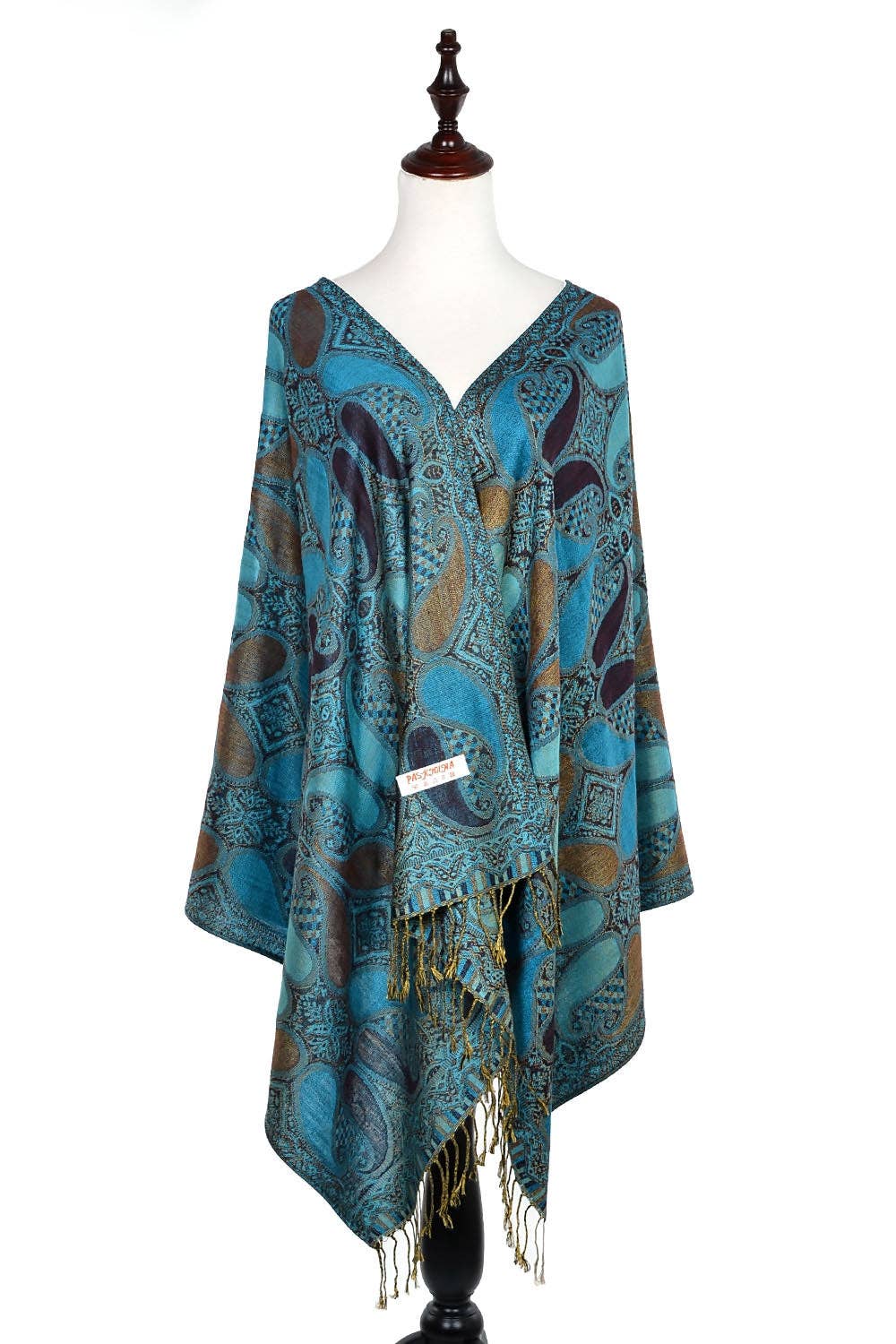 A18_11 - One Piece Pasiley Print Pashmina Shawl Scarf