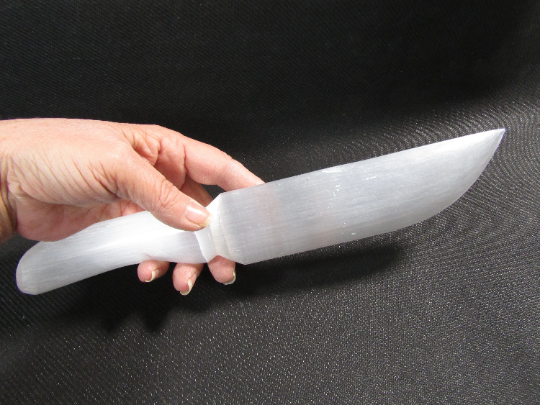 Selenite Polished Wands and Athame Blades -5.75 inches