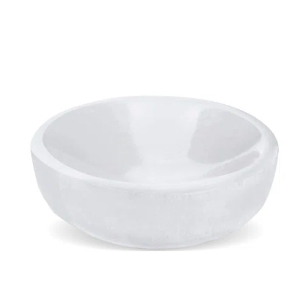 Selenite Trinket Holder - Round