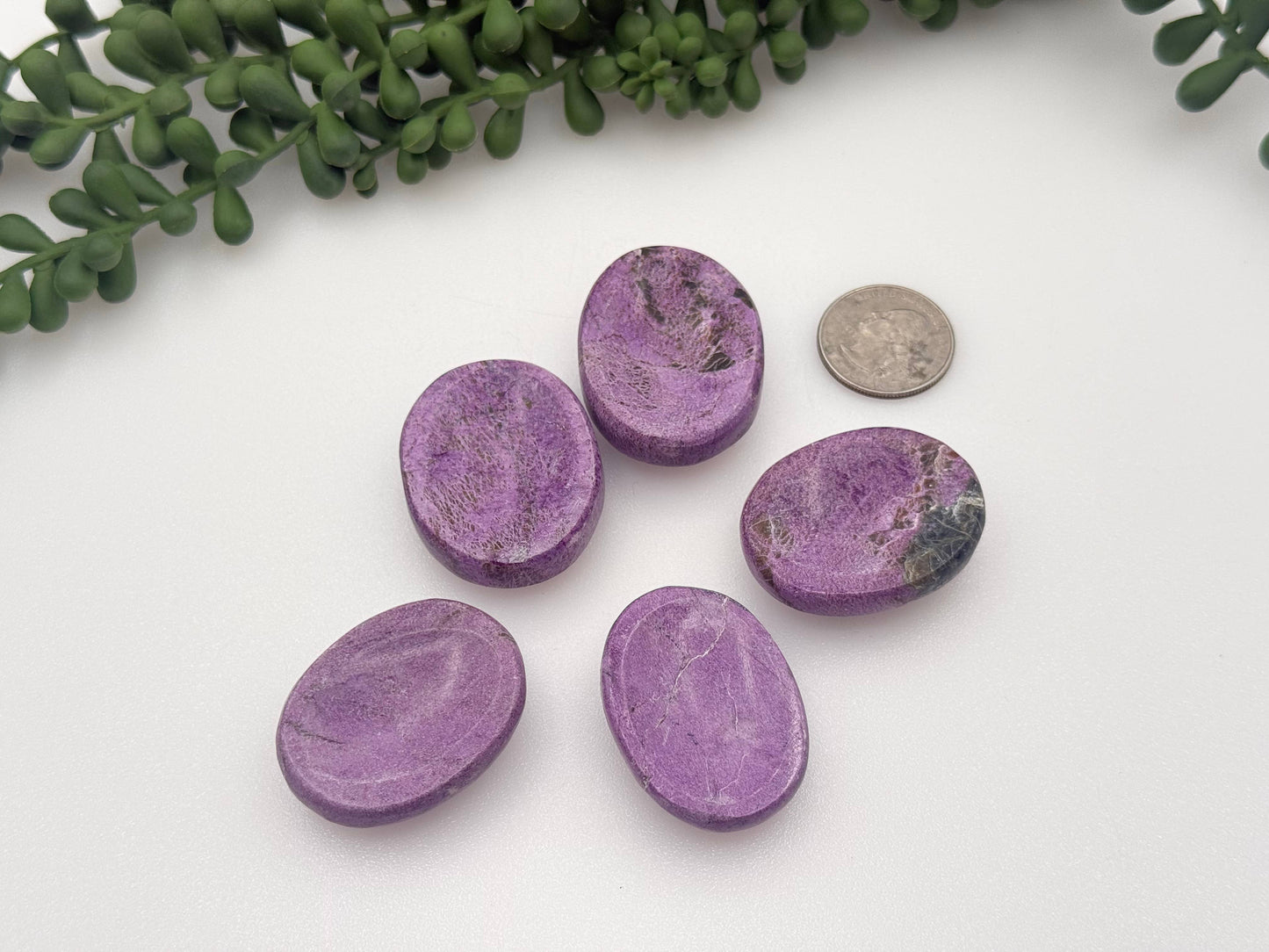 Stichtite Worry Stones 40x30x8mm